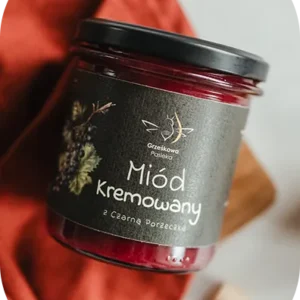 Miód Kremowany z Czarną Porzeczką
