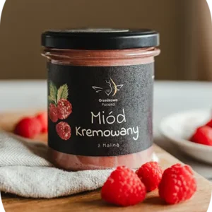 Miód Kremowany z Maliną